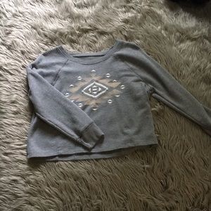 Hollister cropped sweater Aztec design